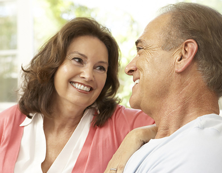 older couple smiling